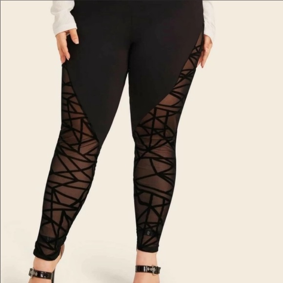 SHEIN Pants - Black Leggings 0XL New Worn